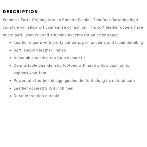 NIB Earth Attalea Bonaire 8M Peep Toe Open Heel Wedge Bootie Sandal Ginger - Picture 12 of 12